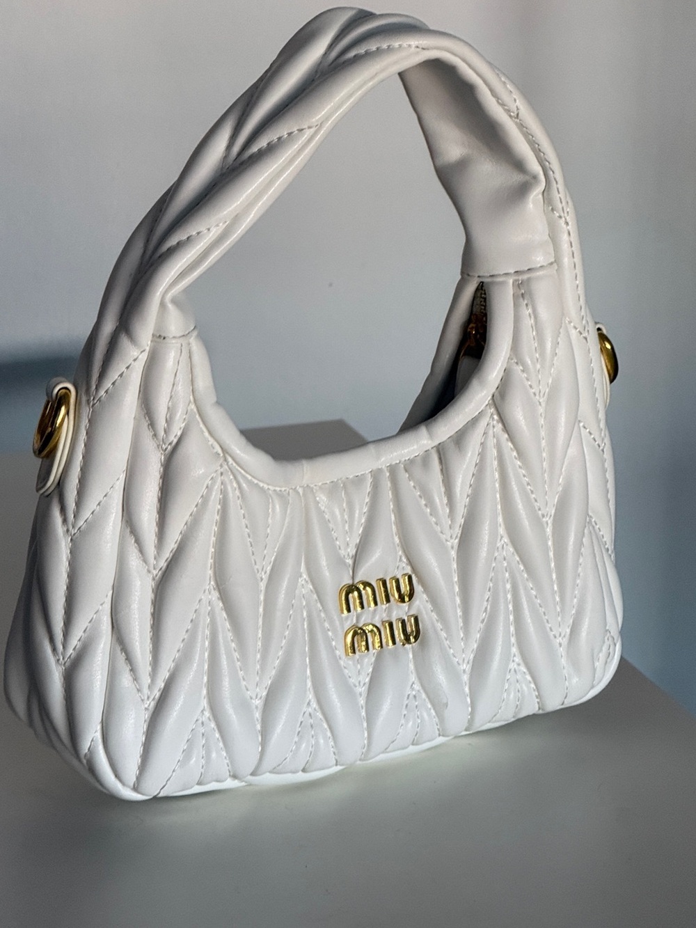AUTHENTIC Miu Miu Wander Matelassé Nappa Leather Mini Bag